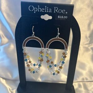 Ophelia Roe Silver and Multicolor Beaded Earrings